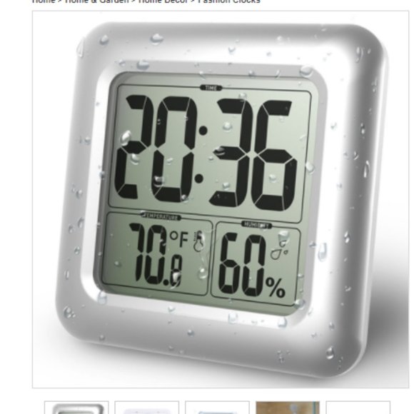 Unbranded Other - Plastic Wall Clock durable bathroom & waterproof